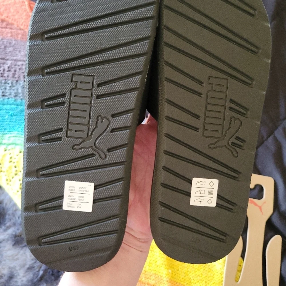 COPY - Puma Black Slide Sandals - Picture 4 of 6